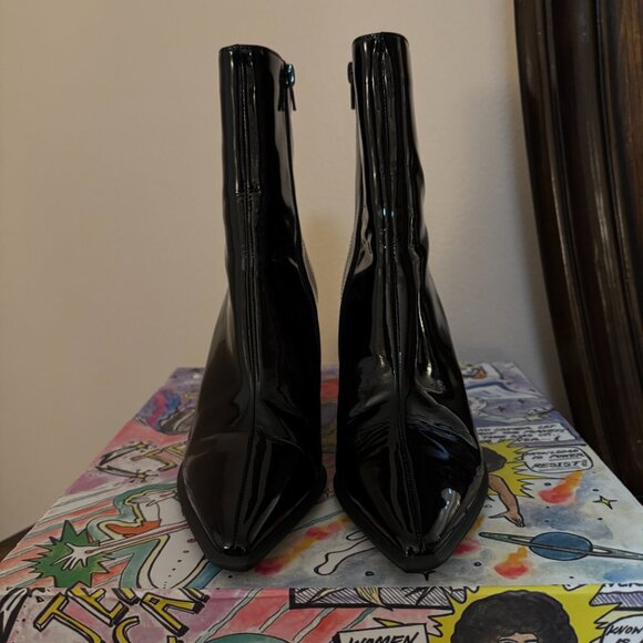 Jeffrey Campbell LA-SIREN PATENT Boots - NEW WITH BOX - Picture 11 of 13